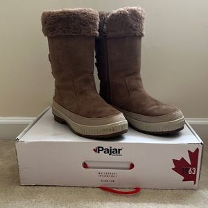 Pajar 🇨🇦 Genuine leather impermeable & waterproof Barb -Boot Taupe boots M 41